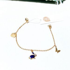 Gold evil eye bracelet R520